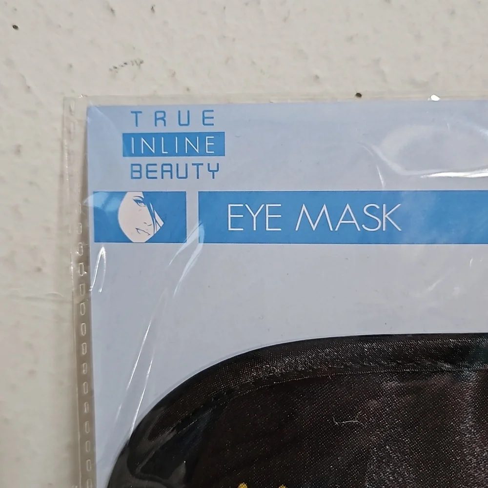 NIP True Inline Beauty #momlife eye mask in black with yellow
